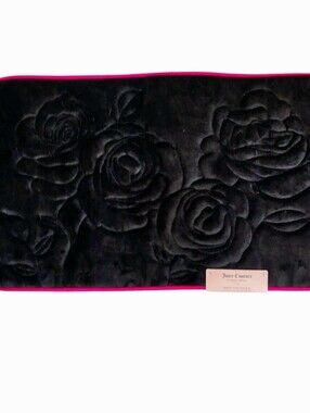 Juicy Couture Home Rose Embossed Memory Foam Bath Rug